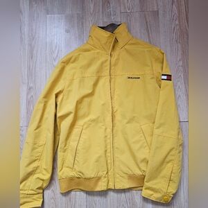 Tommy Hilfiger Yellow Bomber Jacket Lightweight Casual